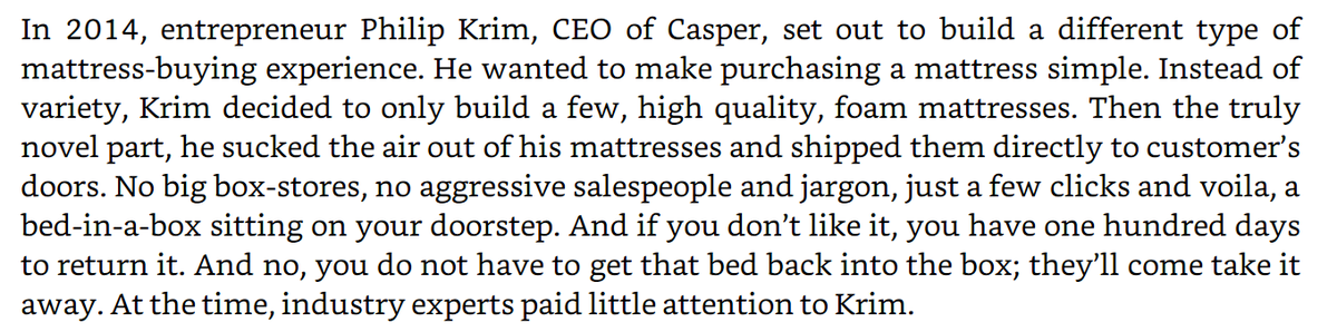 aam_vchaar's tweet photo. Today I learnt - the @WakefitCo model is inspired by the Casper model. 

Source: Book - Demand Side Sales! https://t.co/Xjzd29QcwC