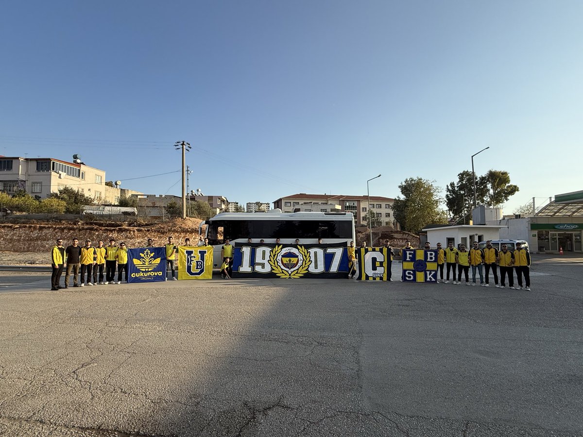 UFBCukurova's tweet photo. 1907 ÜNİFEB Çukurova Üniversitesi örgütlenmesi olarak Gaziantep FK - Fenerbahçe karşılaşması için Gaziantep yolundayız. #FenerbahçeninYolunda https://t.co/WpwOt7YPHB