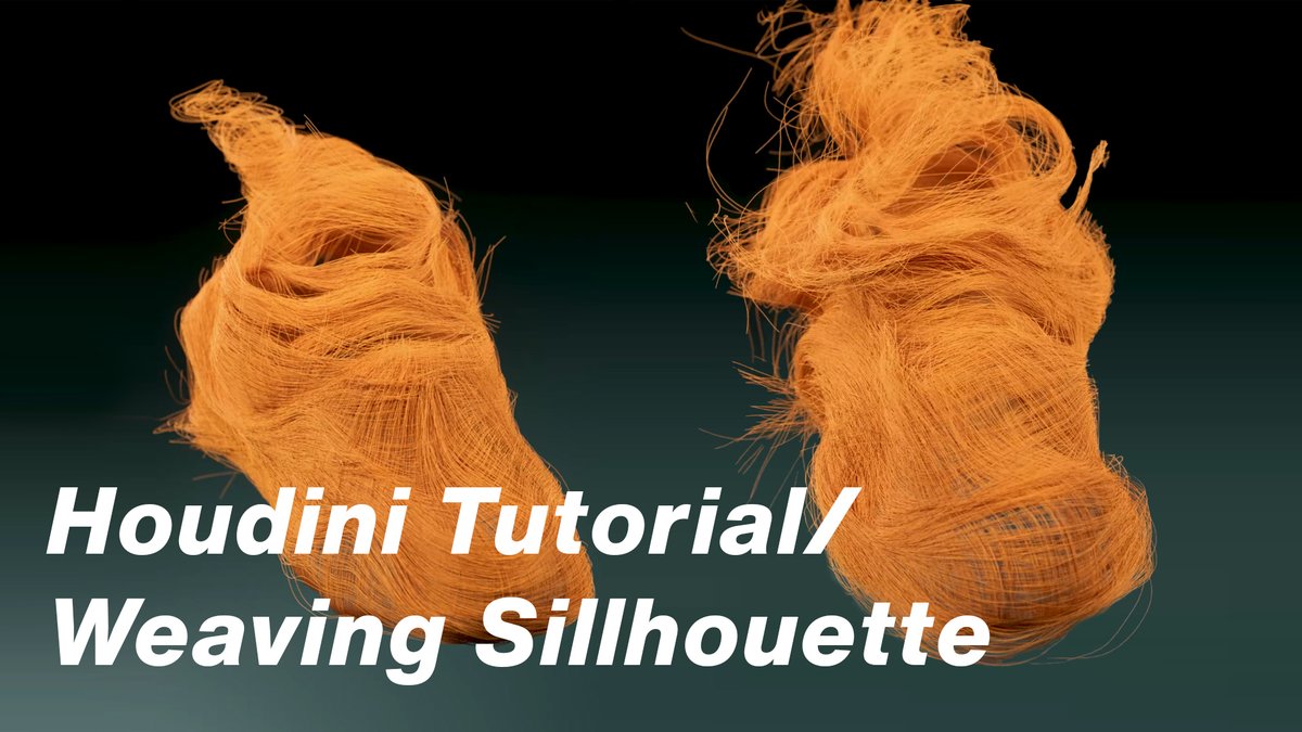 Hey fellow 3D artists, this week's Monday Houdini tutorial is all about diving into my weaving silhouette animation piece from a while back. We'll break down the basics: starting with simple ways to generate those intricate strands, then ramping up to simulating them dynamically