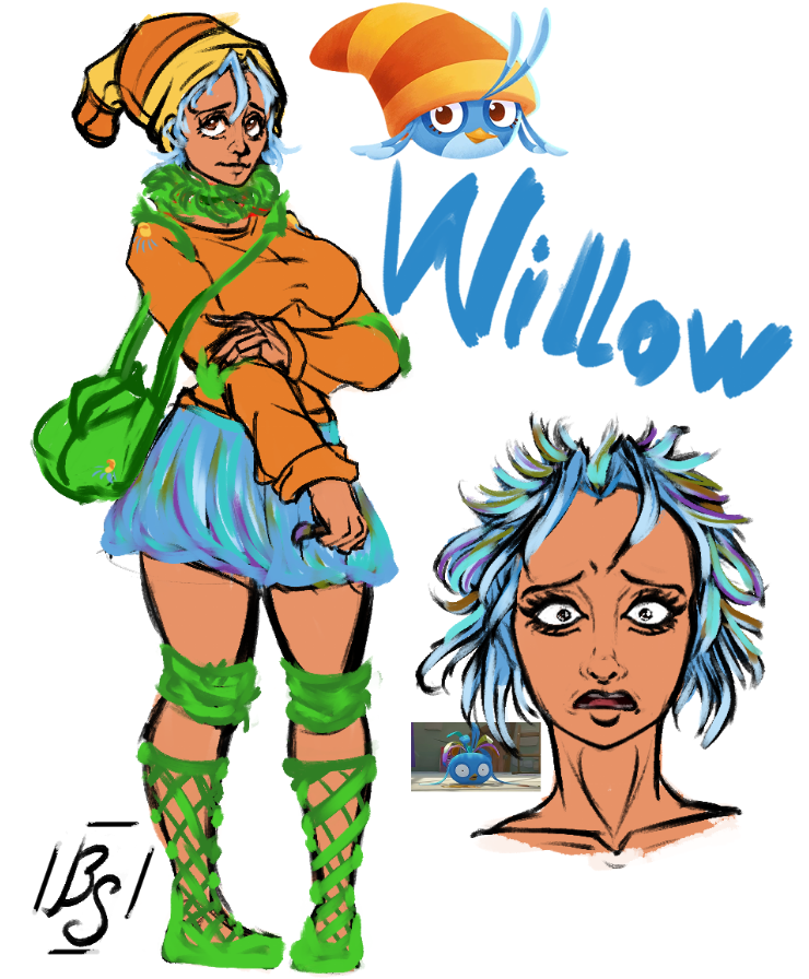 Doodle of my favorite bird from Angry Birds Stella. #angrybirdsstella #angrybirds