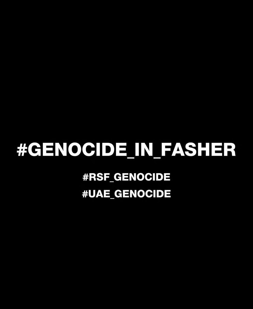 #الفاشر_تتعرض_للإبادة 
#الفاشر_تحت_الحصار 
#الفاشر_تموت_جوعاً