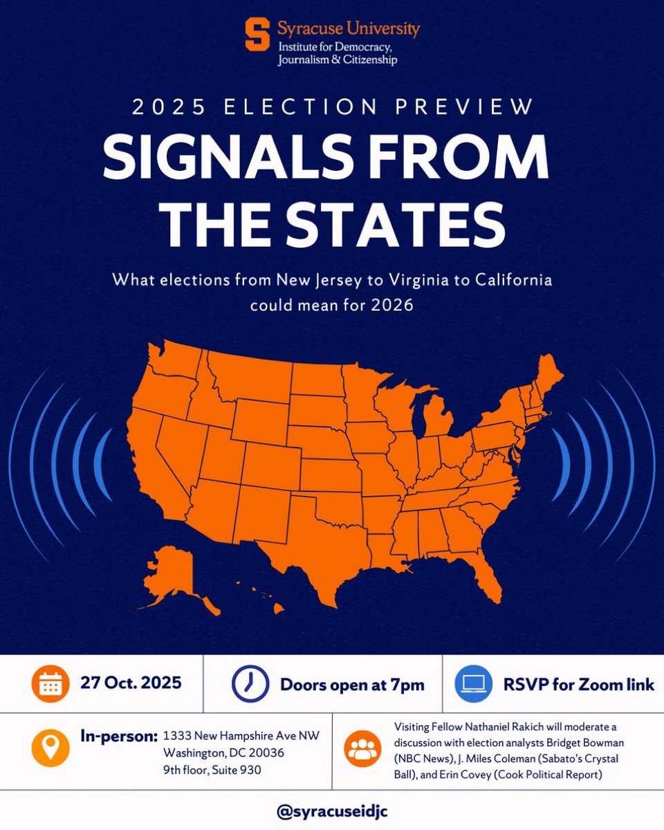 baseballot's tweet image. TONIGHT! If you’re in DC, come see me, @JMilesColeman, @ercovey, and @bridgetbhc talk about the upcoming off-year elections! Details and RSVP in next tweet.