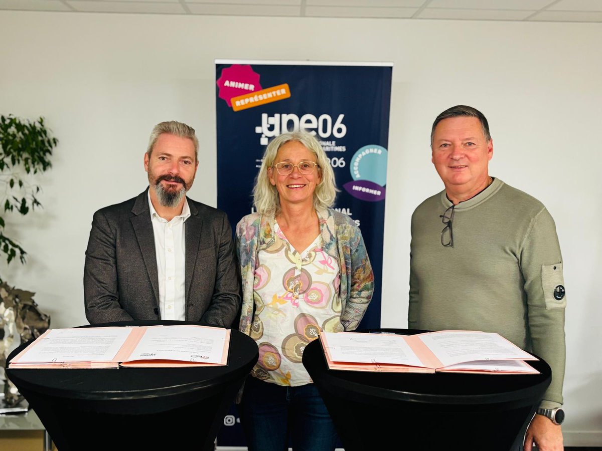 L’<a href="/UPE_06/">UPE_06</a> s'engage pour développer les compétences au service de la transition écologique ! 🌿

Dans le cadre de notre commission Emploi Formation, nous sommes ravis de signer un accord de partenariat avec l’École ETRE, acteur clé de la formation aux métiers de demain.

Ensemble,