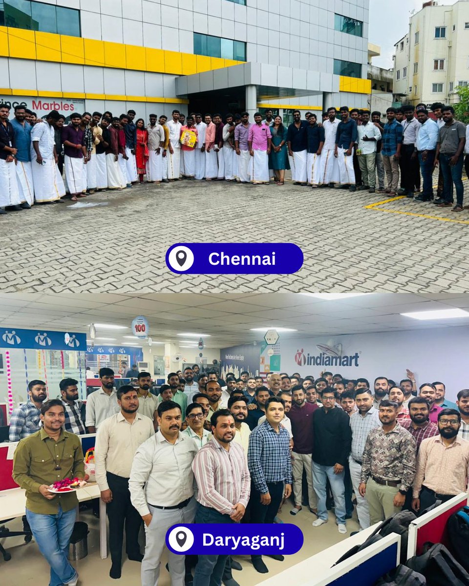 IndiaMART's tweet image. Same festive spirit, different pin codes!📍
Here’s a peek into our Diwali celebrations across the nation! #indiamartians

#IndiaMART #celebration #festive #topical #diwali #festiveweek #trend #trending #diwalicelebrations