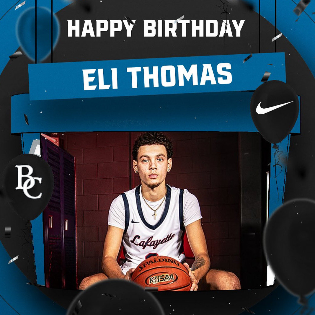 Happy Birthday to Freshman Eli Thomas from Lexington, KY! He’s already made his mark on our team and brings great energy every day. Hope you have a great one 🎂 🎉