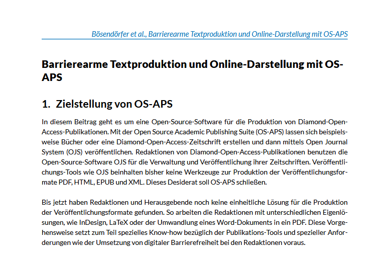 In unserem Praxisbericht "Barrierearme Textproduktion und Online-Darstellung mit OS-APS" werden die neuen Funktionen von OS-APS vorgestellt. 🙂 

 DOI: doi.org/10.5282/o-bib/… 

#OA #opensource