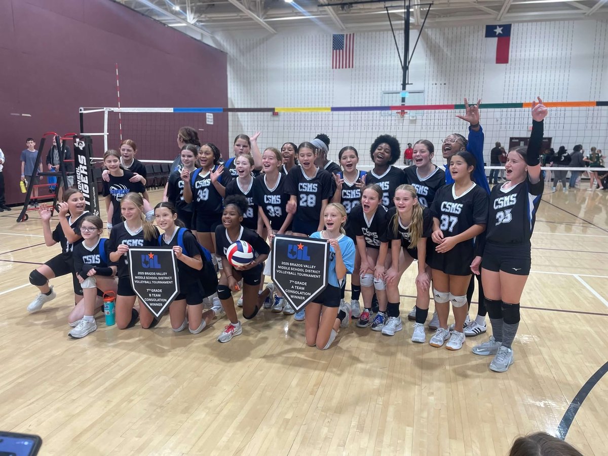 CSMSGA's tweet image. 🏐A huge thank you to all our amazing parents and fans for showing up, cheering loud, and supporting our girls all season long! We couldn’t have done it without you! 3 out of 4 teams brought home banners in the consolation bracket! 💪 Way to finish strong! 🏐