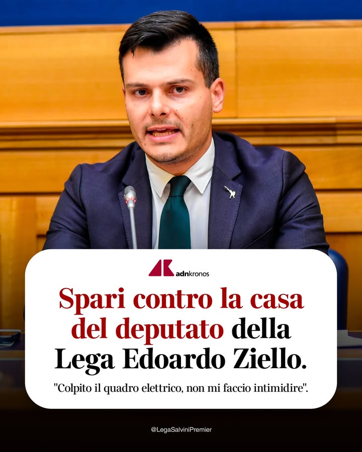 Solidarietà al deputato della Lega Edoardo Ziello e alla sua famiglia. La Lega non si lascia intimidire.