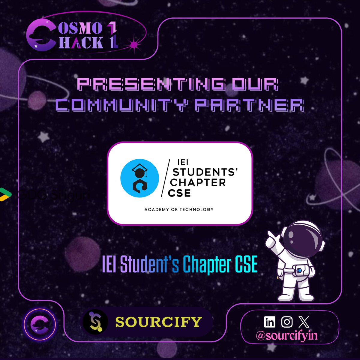 SourcifyIN's tweet image. Thrilled to have @ieiaot as our community partner for CosmoHack1! 🚀💻 

Let&apos;s innovate and shape the future of tech together! 💡 

#CosmoHack1 #CommunityPartner #InnovationPartner #Sourcifyin