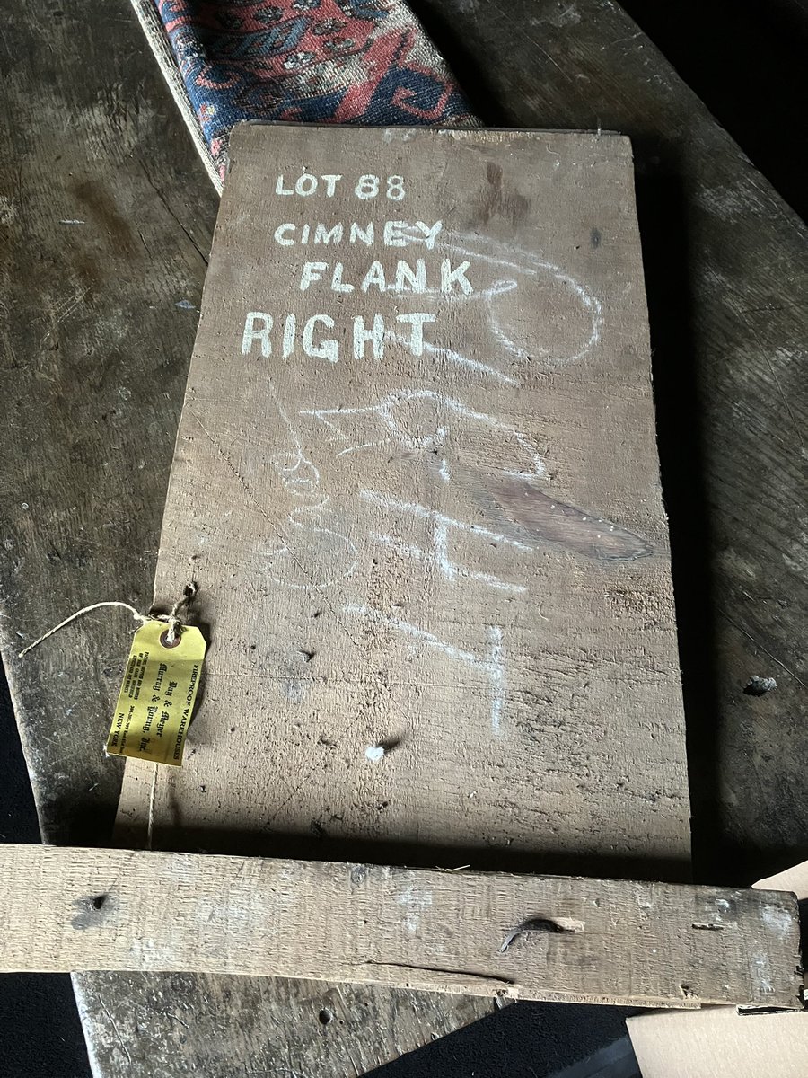 JudyCorbett's tweet image. Clearing out a cupboard today and found that elusive bit of Lot 88 belonging to the Oak Parlour, sold in 1921 to William Randolph Hearst #CitizenKane If only we knew where the rest of the room ended up…it still eludes us. One day we’ll find it, I’m sure.