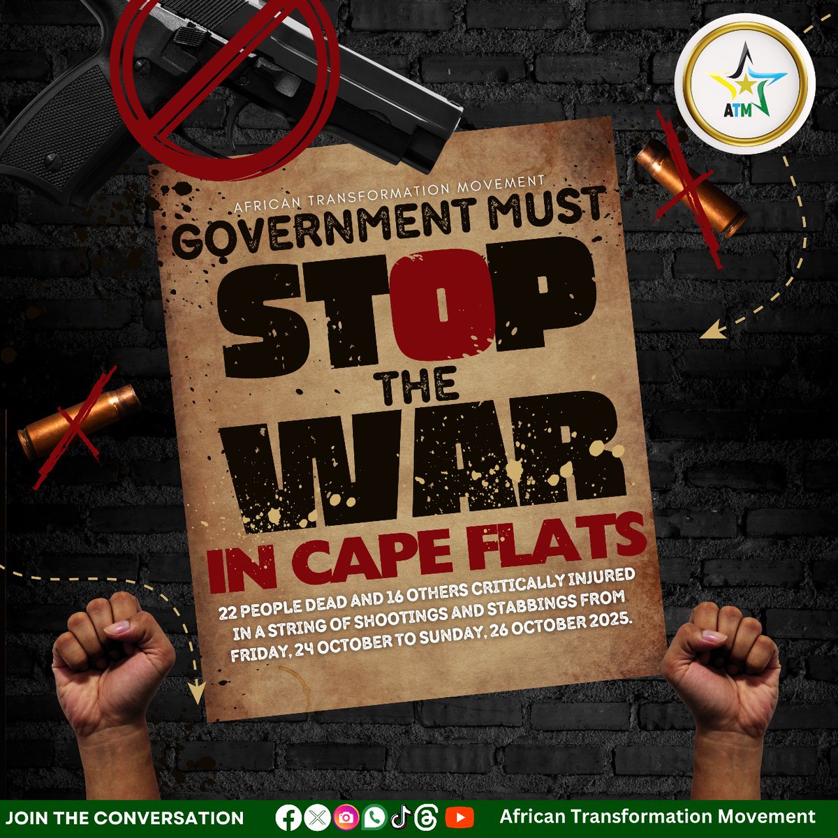 Enough is enough! The ongoing violence in the Cape Flats is not just a crime against the community; it's a symptom of a deeper rot. For too long, innocent lives have been lost while some leaders benefit from this chaos. We must stand together to hold them accountable and demand