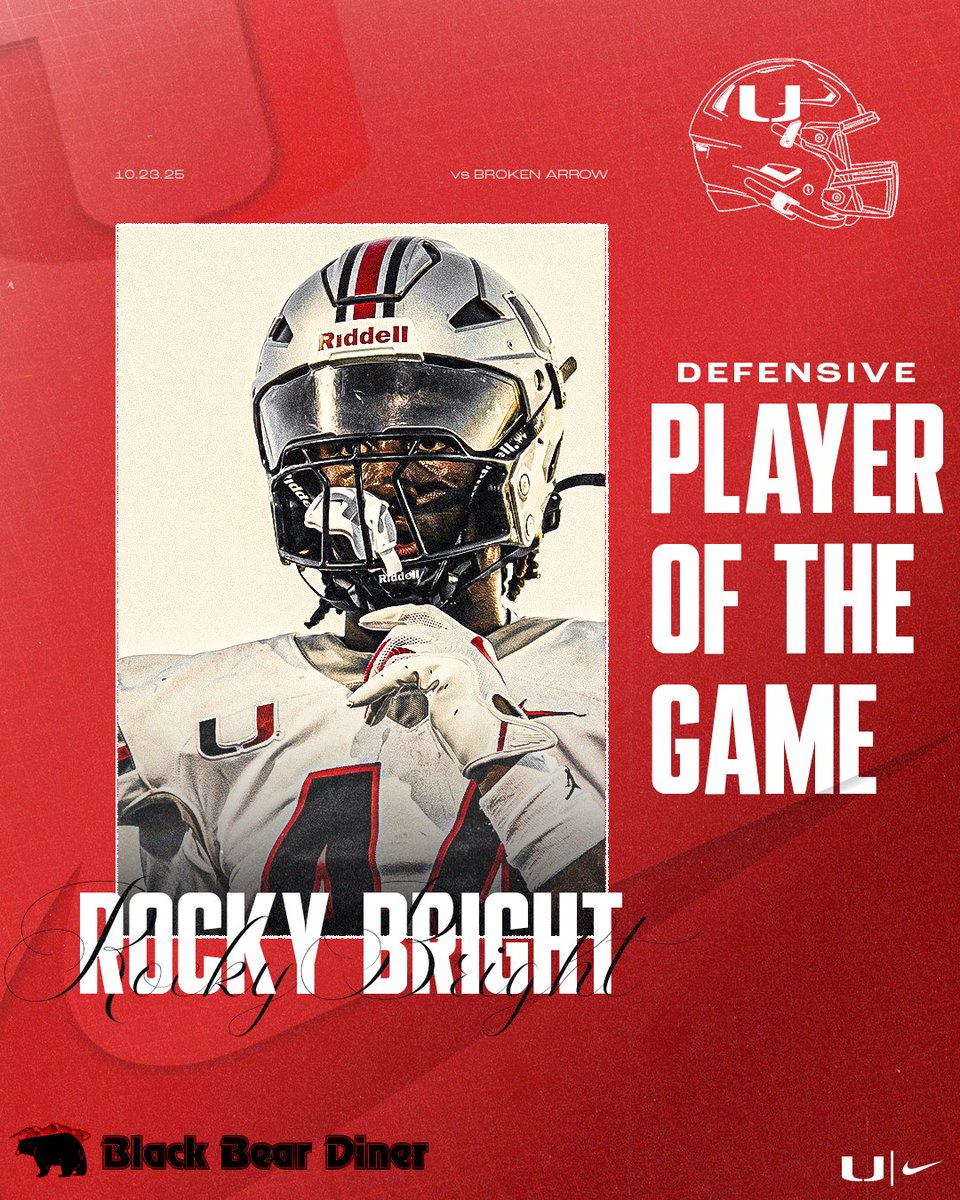 Congratulations to our <a href="/BlackBearDiner/">Black Bear Diner</a>  Players of the Game vs Broken Arrow.