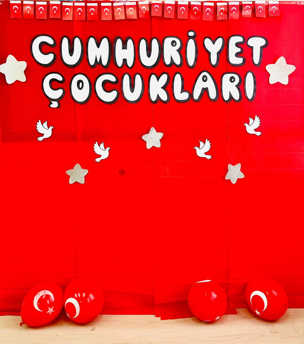 Anasınıfımız da Cumhuriyet bayramına hazır 😊