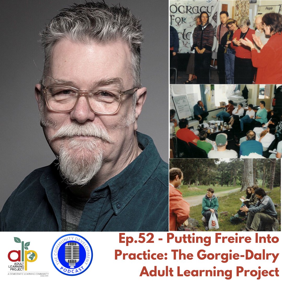 CommDevtPodcast's tweet image. NEW EPISODE 🎙️

The irrepressible Stan Reeves joins the podcast to look back on the famous Adult Learning Project (ALP) in Edinburgh&apos;s Gorgie-Dalry district, an initiative based explicitly on the teachings of Paulo Freire (1921-97)

soundcloud.com/the-cd-podcast…