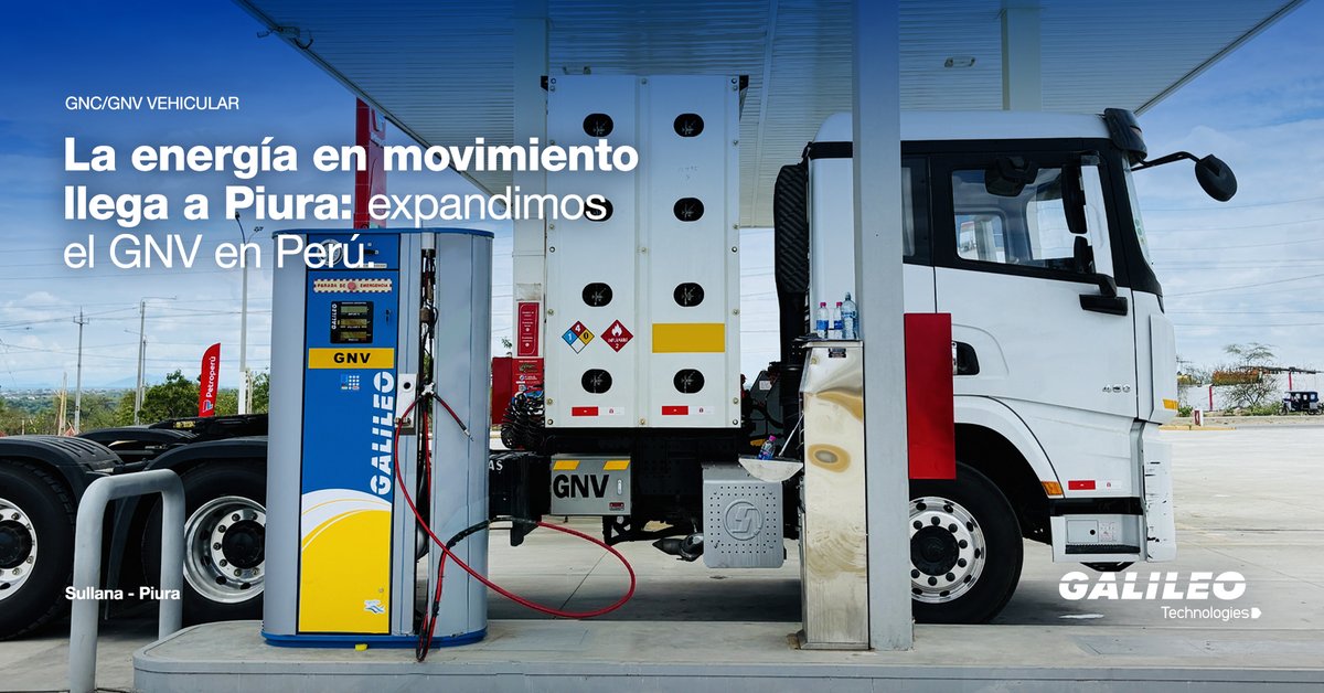 Un nuevo centro de energía en #Piura: Inauguramos en Sullana la 1a estación de #GNV de la región.⛽
La tecnología de compresión Microskid de Galileo Technologies lleva el gas natural aislado a tu vehículo.🚌

Soluciones modulares y escalables.🤝
galileotechnologies.com/es/soluciones/… #Energía