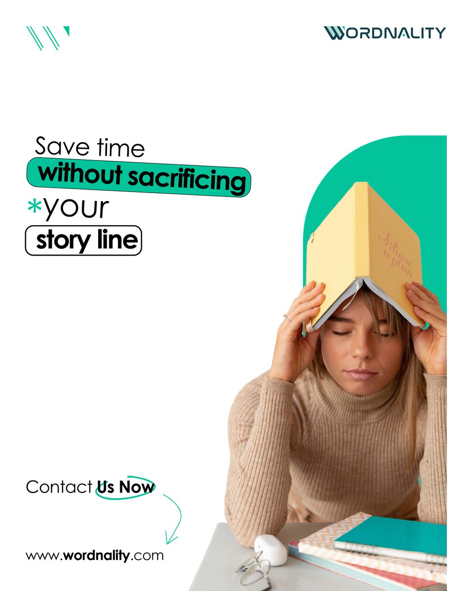 wordnality's tweet image. Writing a book takes time but it doesn’t have to take your time.

Save time and start writing smarter: wordnality.com

#TimeSavingService #WritingMadeEasy #CreativeSupport #BookWritingHelp #Wordnality #AuthorTools #EffortlessWriting #WritersJourney