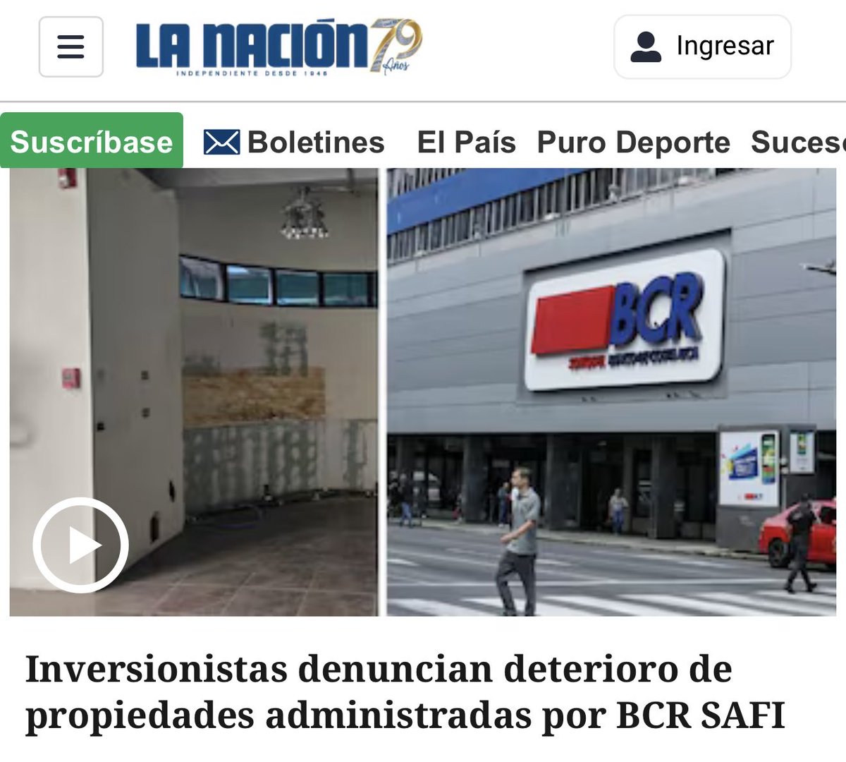 A los funcionarios les vale un pepino la “destrucción de valor” en los activos que respaldan las inversiones de miles de ahorrantes. Qué desastre ha sido el caso BCR-SAFI para costarricenses que confiaron en esa institución.
