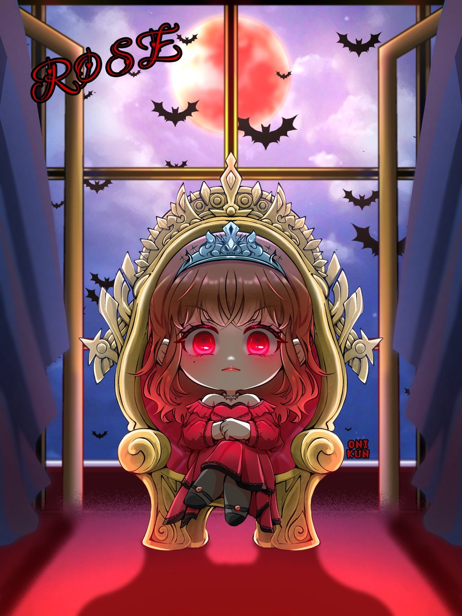 ราชินีแวมไพร์โรส🌹🦇
วาดเสร็จหลายวันแล้วว่าจะลงวัน Halloween  แต่ลงตอนนี้แหละ 😅
#RoseBNK48 #BNK48
#Bnk48fanart