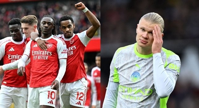 AirforceOne1986's tweet image. Mikel Arteta’s side are four points clear at the top of the table but six clear of Manchester City and Manchester,seven clear of Liverpool, after a weekend in which all of Arsenal’s title rivals, including Chelsea, were beaten. #ESPNUK #SkySports  #supersportuk