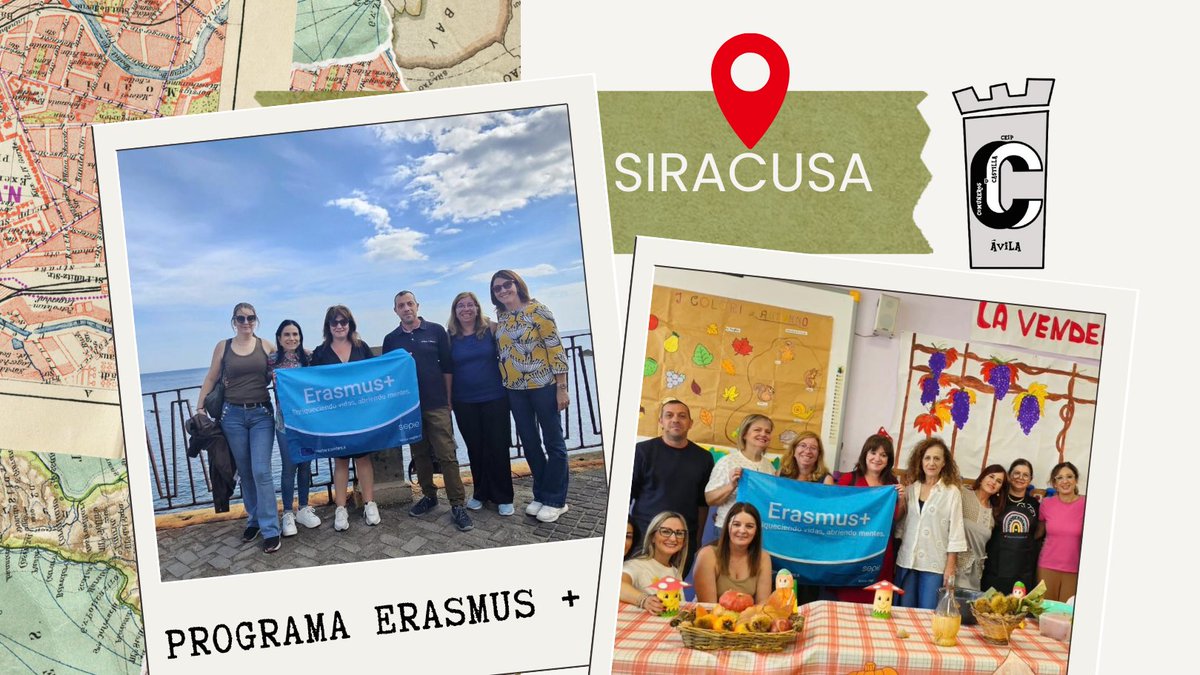 CEIPCOMUNEROSAV's tweet image. Nuestras compis Arantxa, Pilar y Delia regresan de su movilidad ERASMUS+ en Siracusa, preparando la visita de 6º de primaria  en marzo de 2026. ¡Orgullo y compromiso europeo! 🏫🇮🇹🇪🇺💛 @sepiegob #FamiliaComuneros