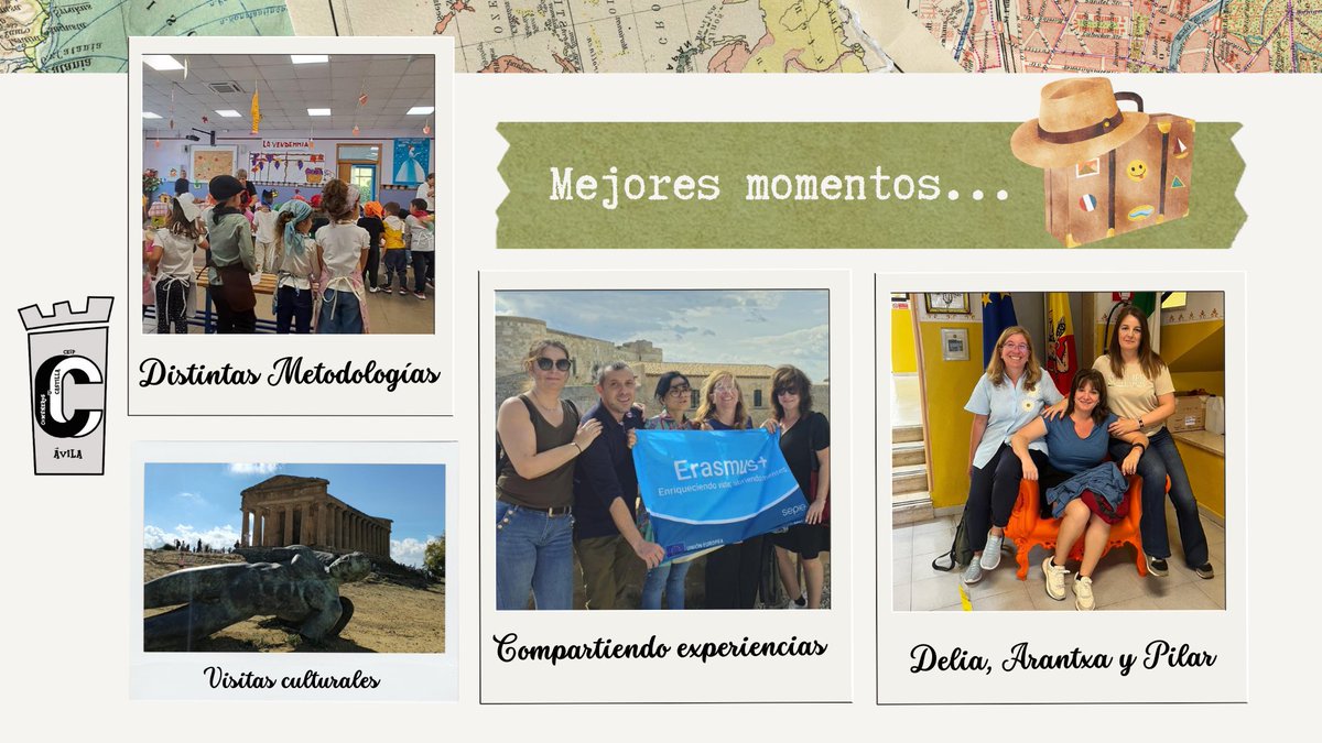 CEIPCOMUNEROSAV's tweet image. Nuestras compis Arantxa, Pilar y Delia regresan de su movilidad ERASMUS+ en Siracusa, preparando la visita de 6º de primaria  en marzo de 2026. ¡Orgullo y compromiso europeo! 🏫🇮🇹🇪🇺💛 @sepiegob #FamiliaComuneros