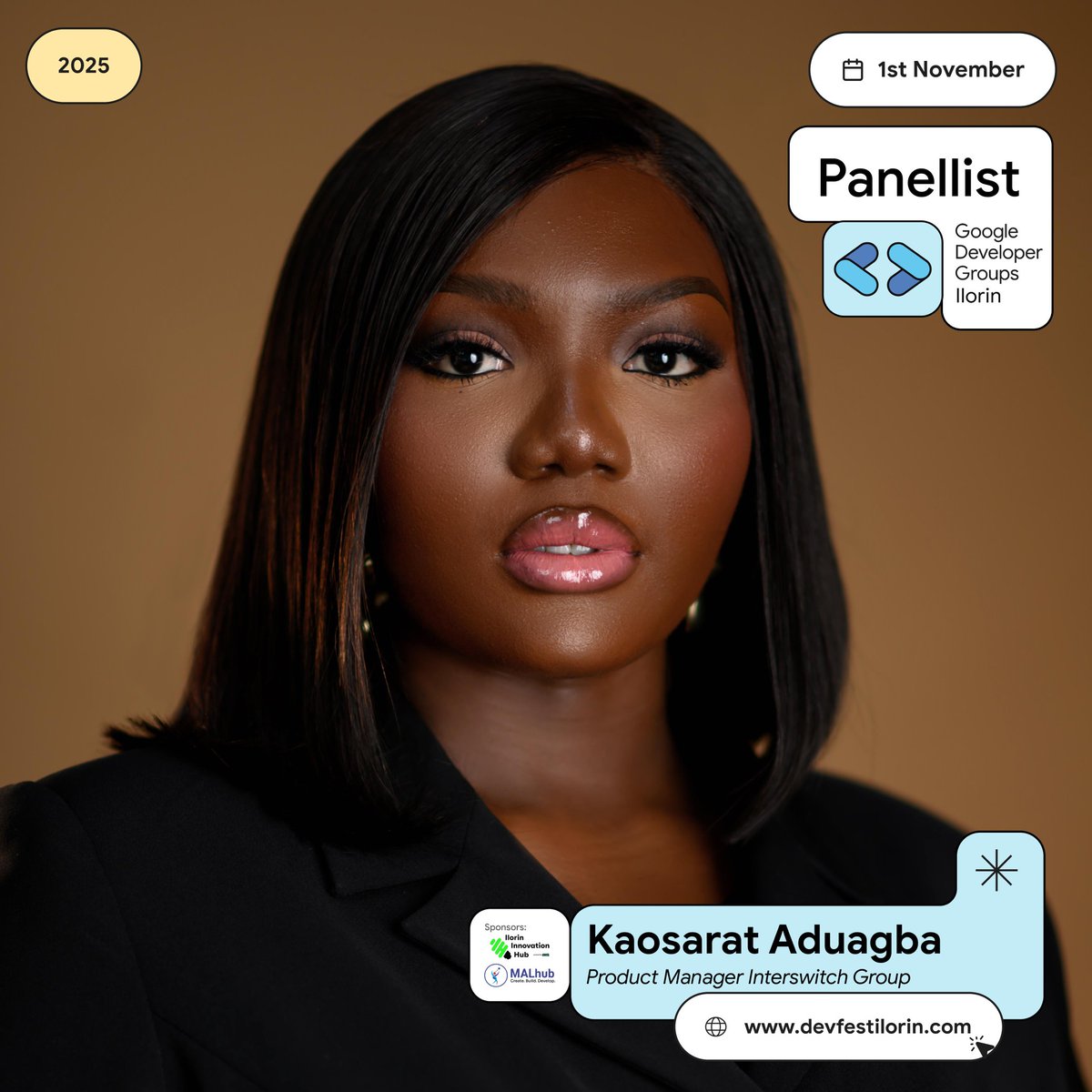 gdgIlorin's tweet image. Building products that matter, that’s @Kaunsy__, Product Manager at Interswitch Group. 💡
She’s joining the #DevFestIlorin panel to talk leadership, growth, and what it takes to thrive in Africa’s evolving tech space. 🌍