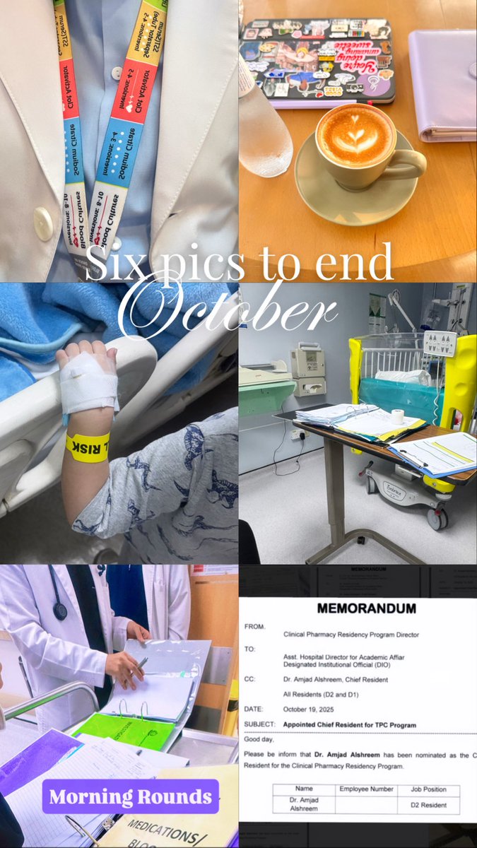 #October 🗓️
نبدأ recap السنة الثانيه ✌🏻
ومع أول روتيشن Pediatrics 👶🏻
