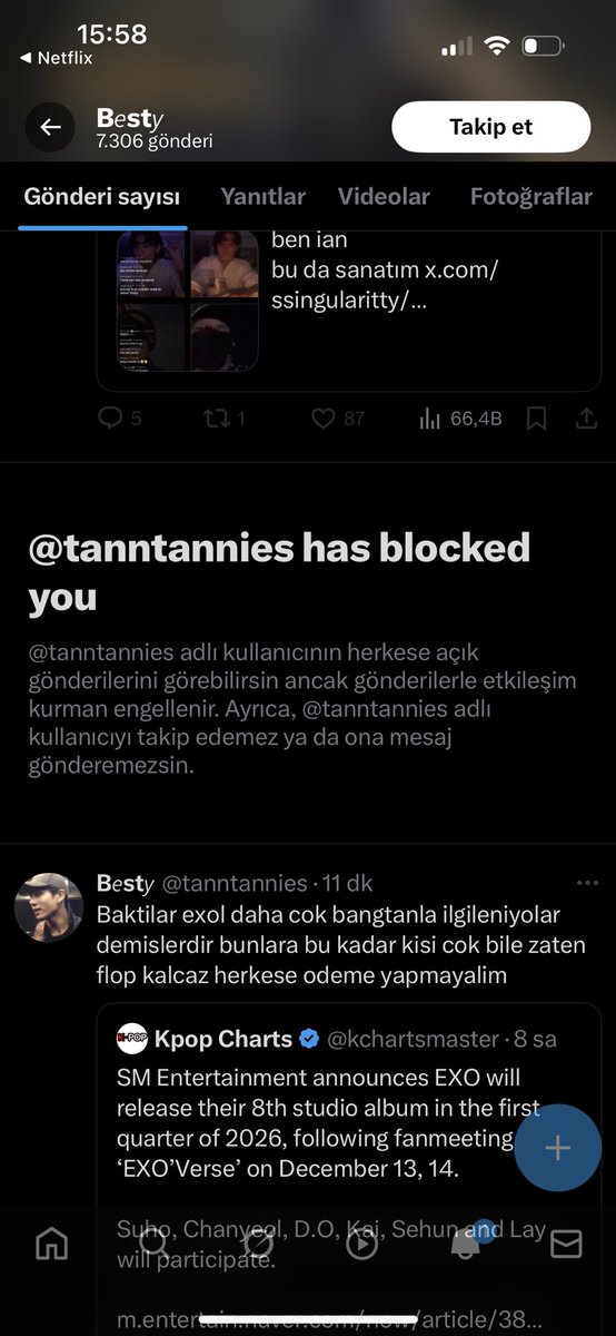 laufeeesy's tweet photo. @tanntannies noldu kız blokladın😁 15 yasında oldugunu bu kadar belli etme senin beynini s1ktigim devamını getiremeyecek kadar ucubeysen benimle bir tartısmaya girme hadi simdi s1ktir git ders calıs https://t.co/l0nTFD8DcT
