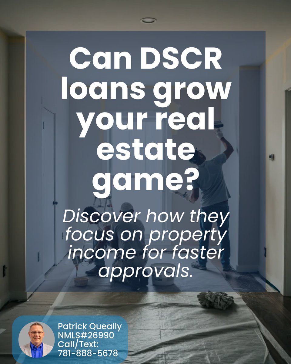 PatrickQueally's tweet photo. Want to grow your real estate portfolio? DSCR loans could be your game-changer! They focus on your property's income, allowing faster approval and flexible terms—even for self-employed investors. Scale up with confidence! 📈 #RealEstateInvesting https://t.co/RFxNZLDvR5