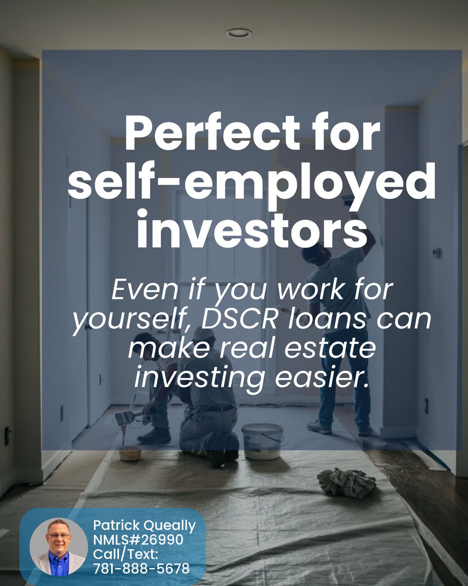 PatrickQueally's tweet photo. Want to grow your real estate portfolio? DSCR loans could be your game-changer! They focus on your property's income, allowing faster approval and flexible terms—even for self-employed investors. Scale up with confidence! 📈 #RealEstateInvesting https://t.co/RFxNZLDvR5