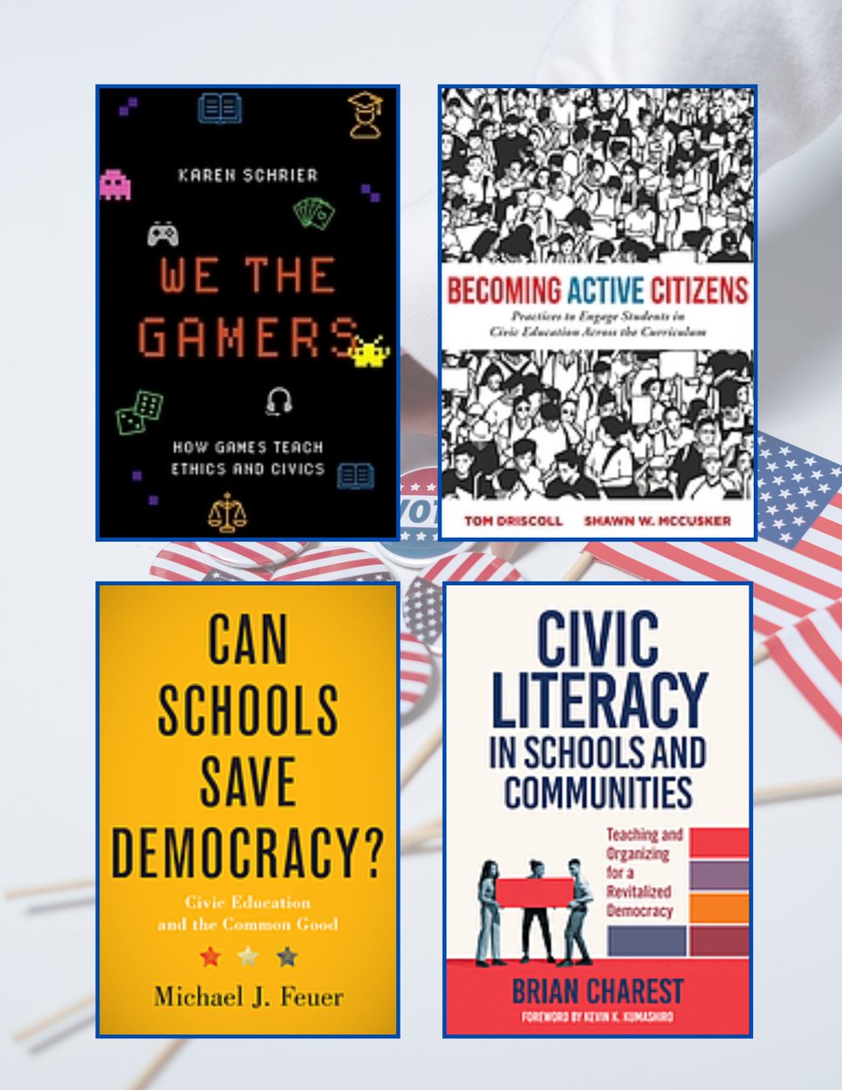 FlorhamLib's tweet photo. Happy National Civics Day! Today we celebrate the importance of civic education in shaping informed, engaged citizens across America.🗳️☑️🧑‍🏫

Explore our civics collection, featuring titles like Teaching Civic Literacy in Schools. 

#NationalCivicsDay #CivicEducation #books https://t.co/yhsaYGKWJT