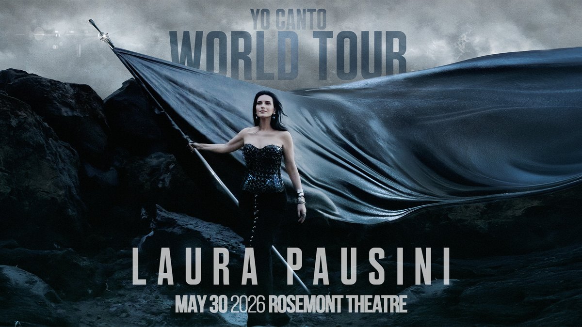Laura Pausini brings her Yo Canto World Tour to the Rosemont Theatre on Saturday, May 30! 🎤🌍 A night of powerful vocals and timeless hits! 💫 #LauraPausini #RosemontTheatre #YoCantoTour