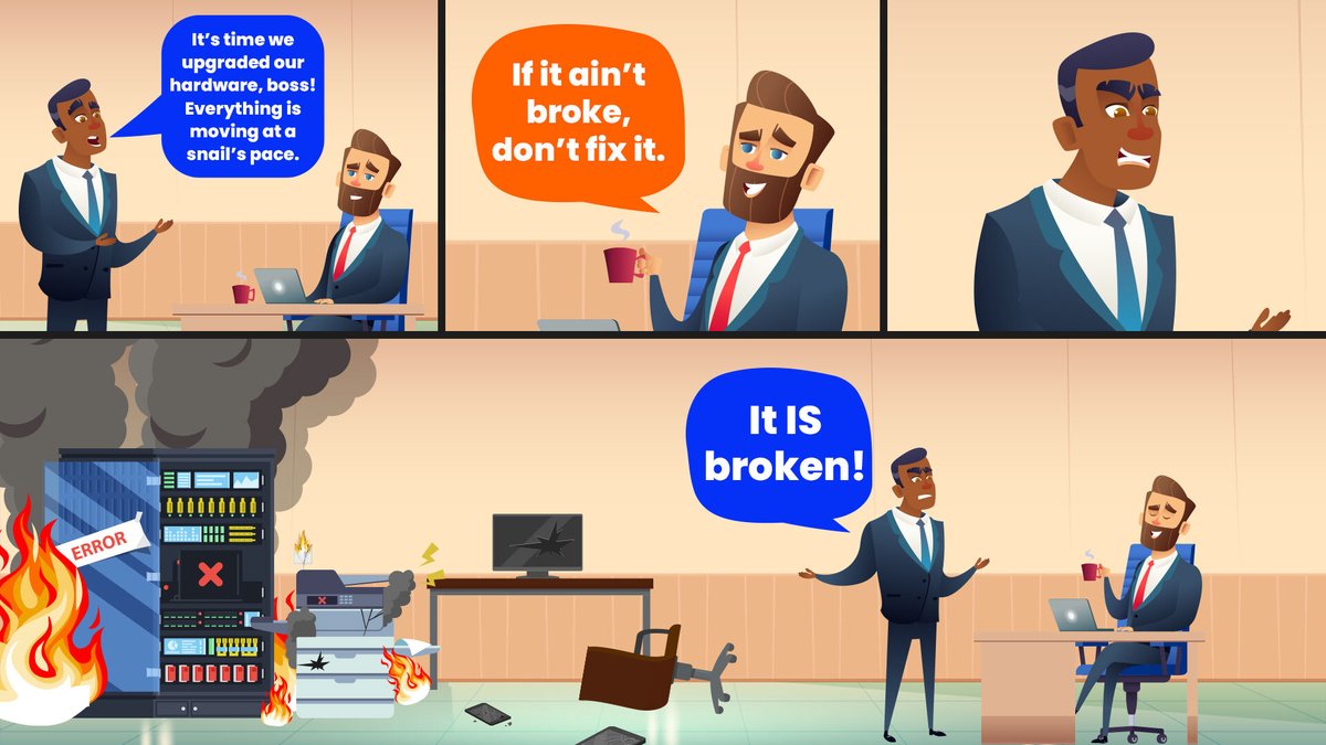 _ComputerCorner's tweet image. Hardware issues slowing your business down? 🤦♂️ Outdated or faulty tech might seem fine for now, but it will break when you least expect it. Don’t wait for disaster, get the right hardware solutions today. compcorner.com/contact-us
#ComputerCorner #ITSupport #HardwareSolutions #Bus
