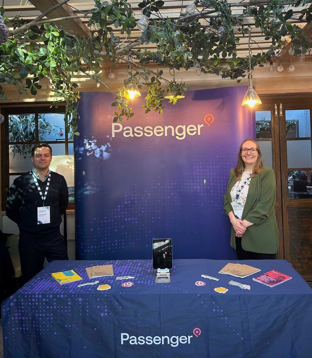 We're live at CPT Scotland's Annual Conference, in Edinburgh!! 

If you're attending, you can stop by the Passenger stand to say hello to Alastair Smith and Helen Connolly and find out all the latest from Passenger. We'd love to see you!

passenger.tech/events/cpt-sco…