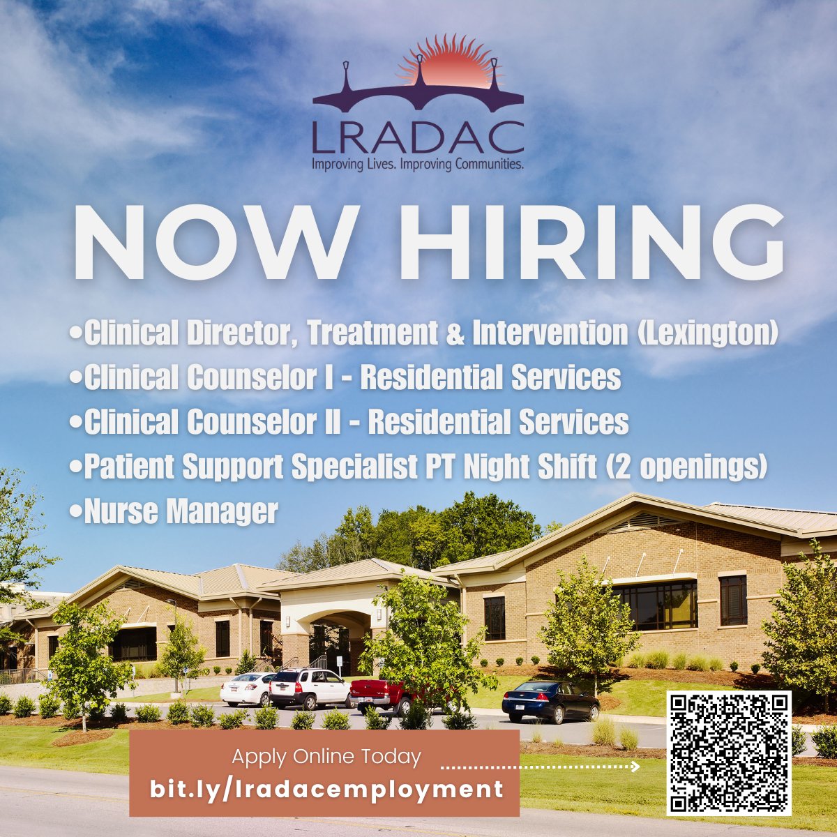 LRADACSC's tweet image. Help Build a Healthier Tomorrow. As LRADAC grows, we’re inviting dedicated recovery professionals to join our mission of strengthening individuals, families, and communities. Together, we can create lasting change.
📷 Explore openings: bit.ly/lradacemployme…
#RecoveryCommunity