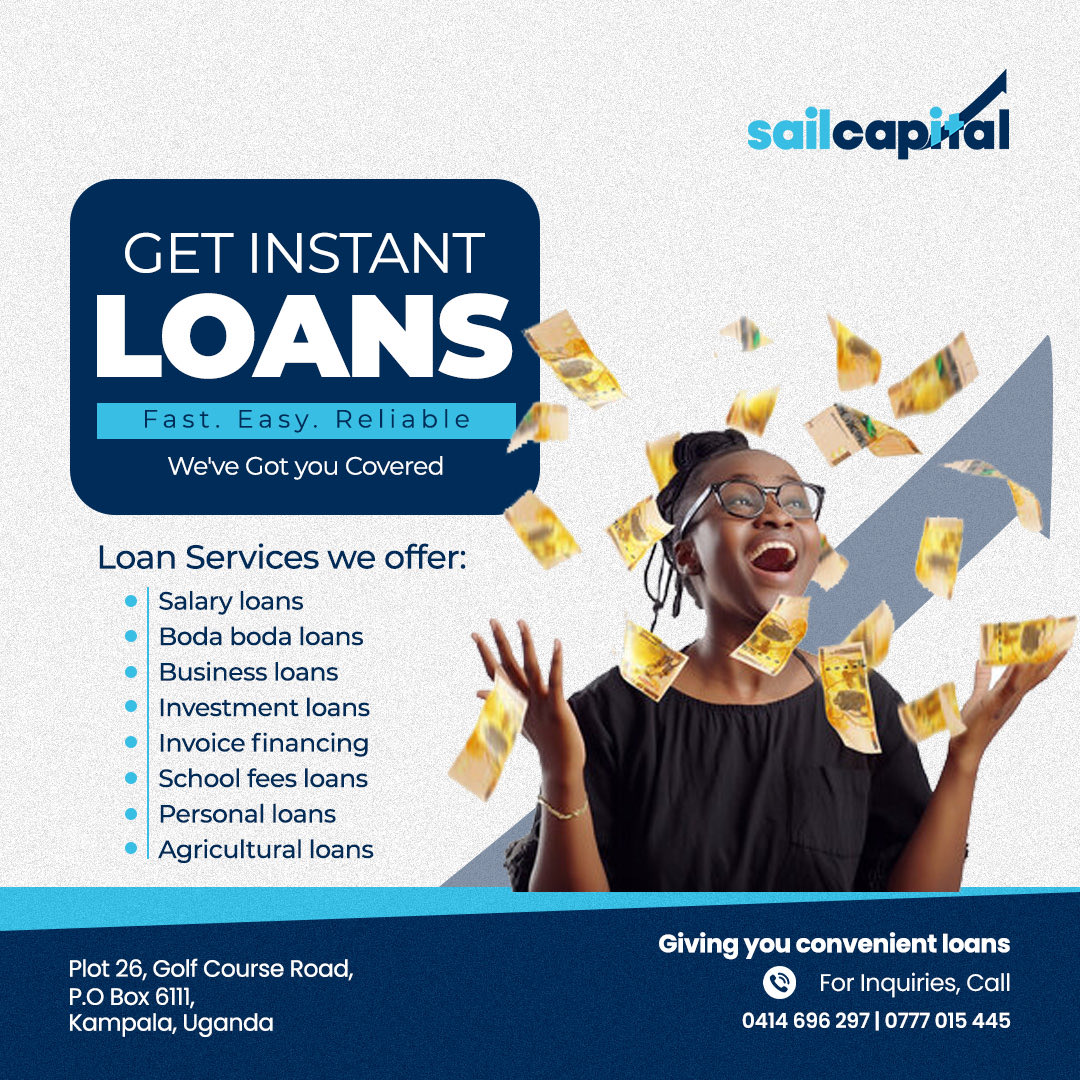 sailcapitalug's tweet photo. Fast. Easy. Reliable. That's the Sail Capital way. Your financial solution is just a call away. #InstantLoans #SailCapitalUganda https://t.co/0kz9UuO0a4