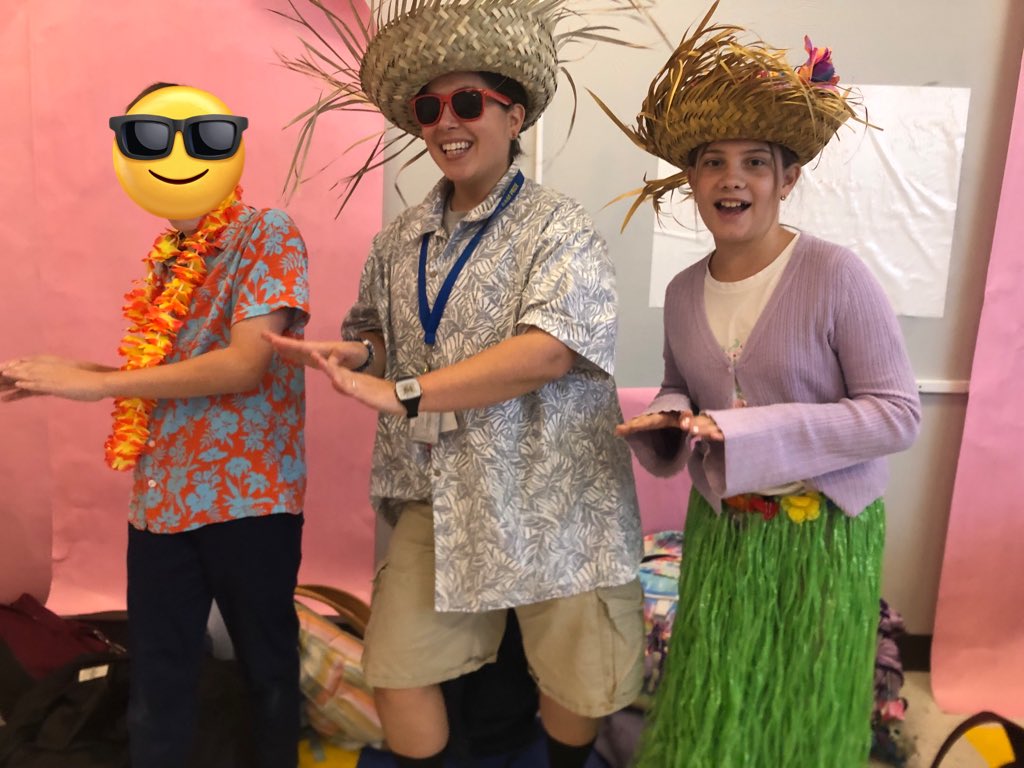 Hawaiian Day- We understood the assignment