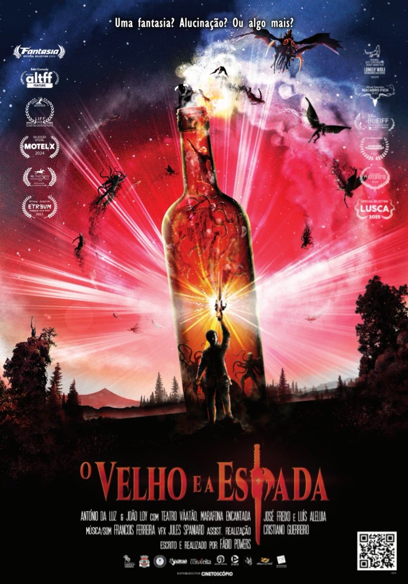 This includes Peak's signature use of dramatic light flares and rich, enveloping color to achieve this visual explosion of fantasy, adventure... and demons!
"O VELHO E A ESPADA" is now in theaters.

#ovelhoeaespada  #movieposter #illustration #BobPeak  #RenatoCasaro
