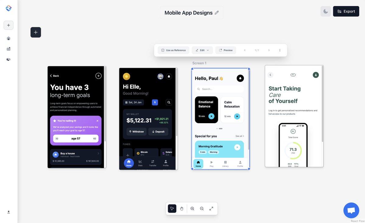 moritzkremb's tweet image. You can now create mobile app designs in @CopyCoderAI 🥳