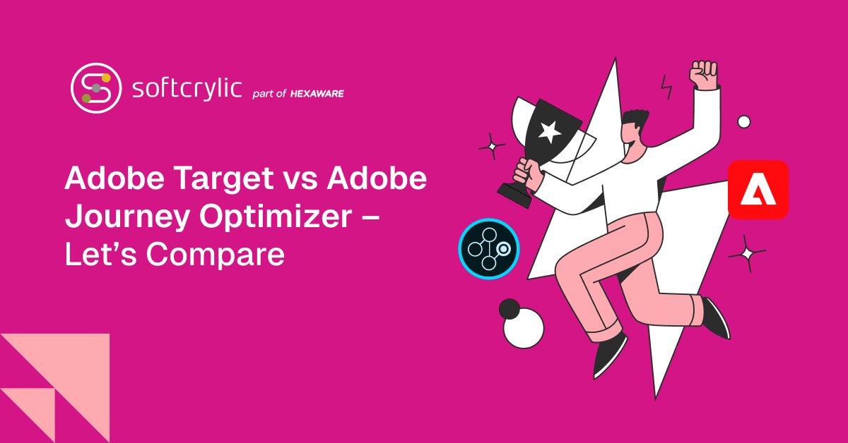 Trying to choose between #AdobeTarget and #AdobeJourneyOptimizer? Get a clear comparison of features, strengths and ideal use cases to help you pick the right tool for your #personalization and #journey #orchestration.

Full Comparison: softcrylic.com/blogs/adobe-ta…