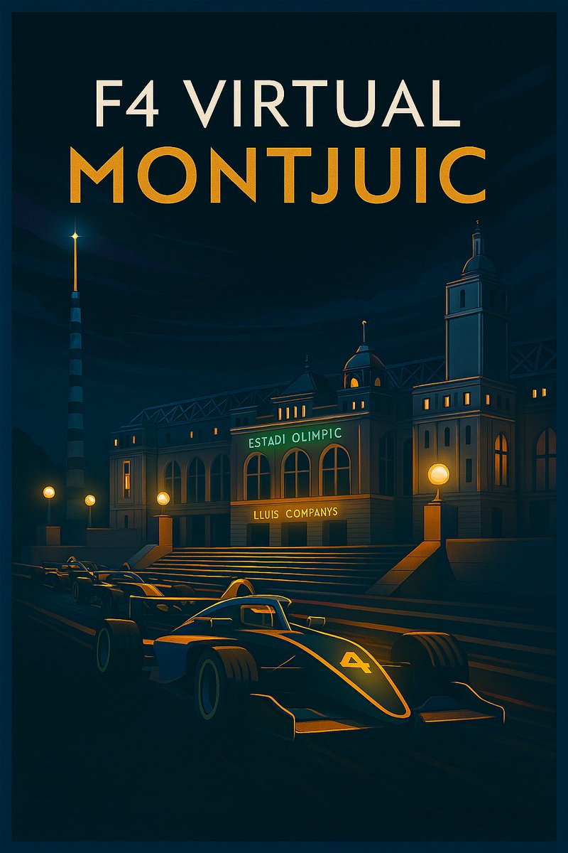 F4virtual's tweet image. 🌝 ¡SEMANA DE CARRERA NOCTURNA! 🌚

🏁 F4 Virtual Gran Premio de Montjuic

⏰ Domingo, 2 de noviembre a las 19:00

🔴 DIRECTO: enlace en la bio

#F4Virtual #AssettoCorsa