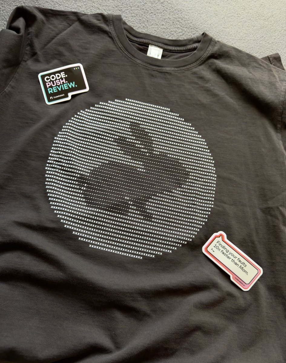 thinkverse's tweet image. Jumped for joy when this arrived, thank for the merch @coderabbitai. 🍻