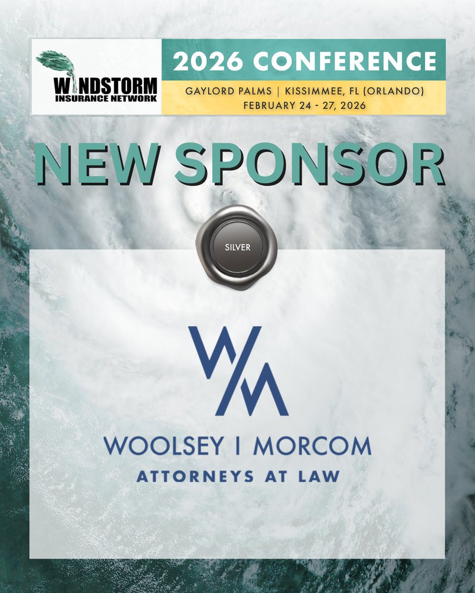 Thanks to our new silver sponsor, Woolsey Morcom Attorneys at Law! Join us Feb 24-27, 2026, in Kissimmee, FL. Learn more: ow.ly/8TVP50Xc3PU #WINDNetwork #WIND2026 #WindReConnetReEngage