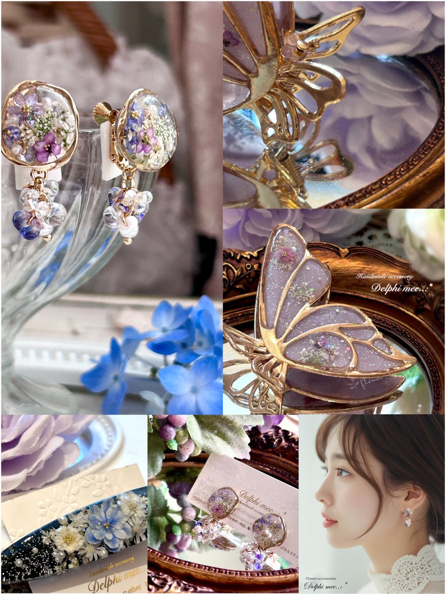 Delphimee's tweet image. #秋を彩るSNS作品展示祭
秋のオシャレを楽しむ𓂃 𓈒𓏸
お花のアクセサリー