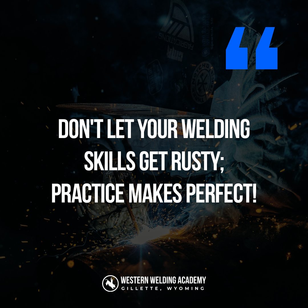 AcademyWelding's tweet image. Keep the arc lit and the skills sharp! 🔥 Practice, practice, practice!
#WesternWeldingAcademy #WeldingSkills #PracticeMakesPerfect #WeldNation #WyoWelding
