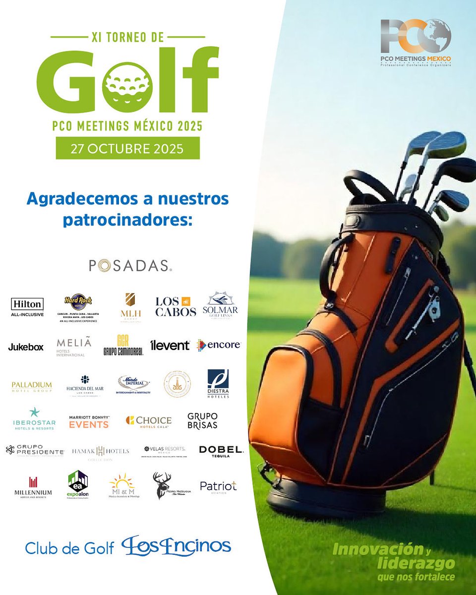 🏌️‍♀️🏌️ ¡Con emoción y llenos de energía empezamos el XI Torneo de Golf de la Industria de Reuniones!

Agradecemos el valioso apoyo de nuestros patrocinadores para llevar a cabo este gran evento donde fortalecemos lazos y compartimos experiencias únicas. 🙌🏻✨