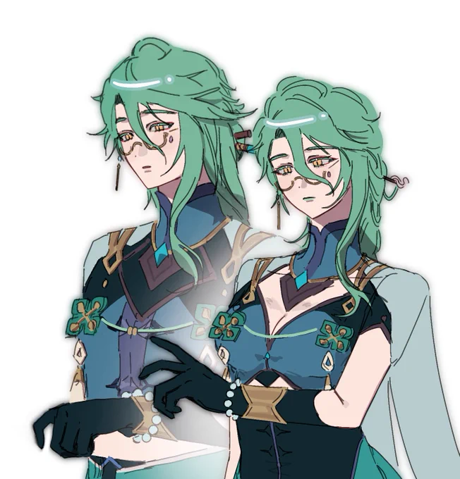 genderbend #baizhu