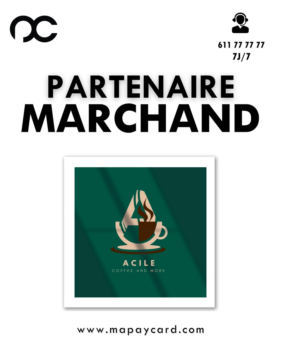 Nouveau Partenaire !

Paie chez @ACILECoffeeAndMore avec PayCard, sans frais, même à distance !
💸 Chaque week-end, profite d’un cashback sur ta commande.

#PayCard #Cashback #MadeInGuinea #AcileCoffeeAndMore