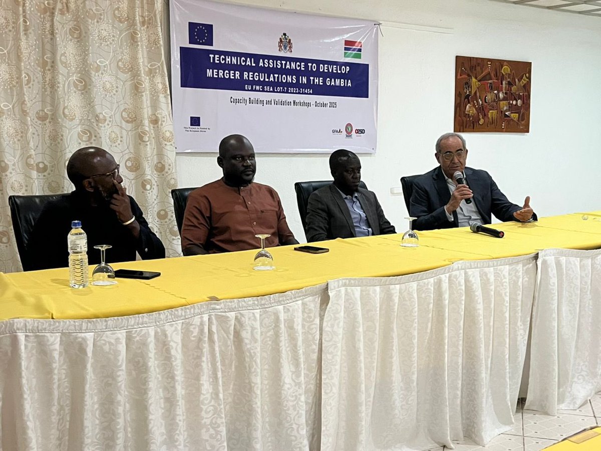 official_gccpc's tweet image. 🚨 Happening Now: GCCPC hosts a 2-day training workshop on Merger Provisions at Senegambia Beach Hotel. Staff from GCCPC &amp;amp; regulators dive into legal &amp;amp; economic frameworks for merger reviews under the Competition Act 2007. 🏦

Check drafts at gcc.gm/downloads.  #GCCPC