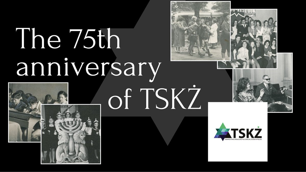 The Social and Cultural Association of Jews in Poland (TSKŻ) celebrates its 75th anniversary! Since 1950 it has been continuously working to preserve Jewish community, culture, and identity. Congratulations! Learn more about it: tskz.pl/en/the-75th-an…